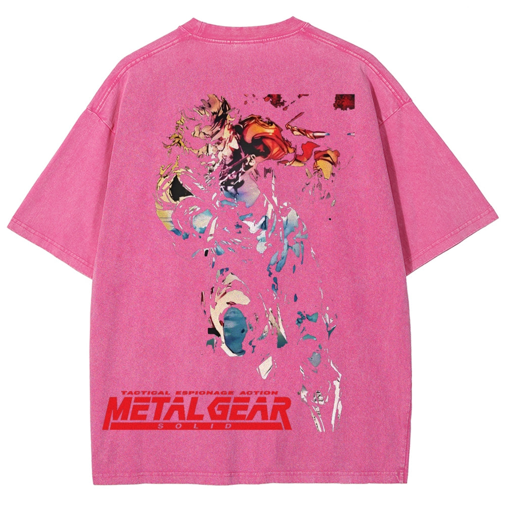Metal Gear Solid Unisex Fit Washed T-Shirt 2602000910