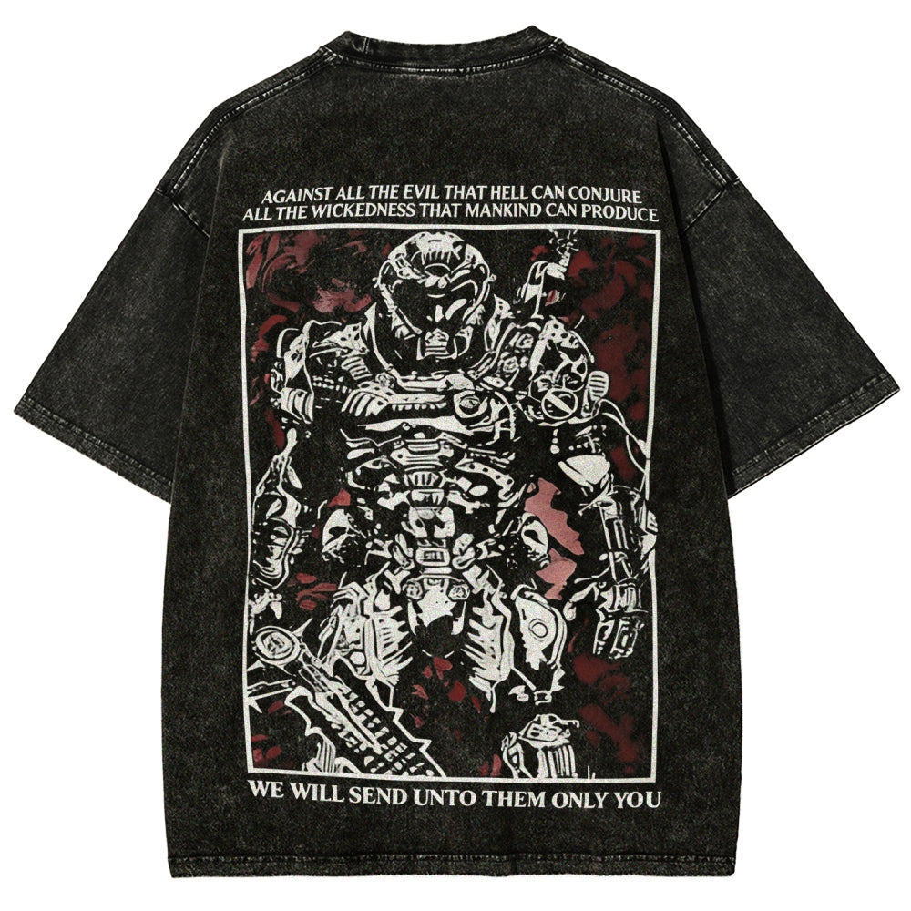 DOOM Unisex Fit Washed T-Shirt 2602003510