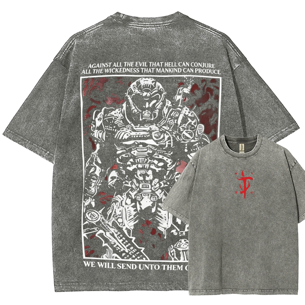 DOOM Unisex Fit Washed T-Shirt 2602003510
