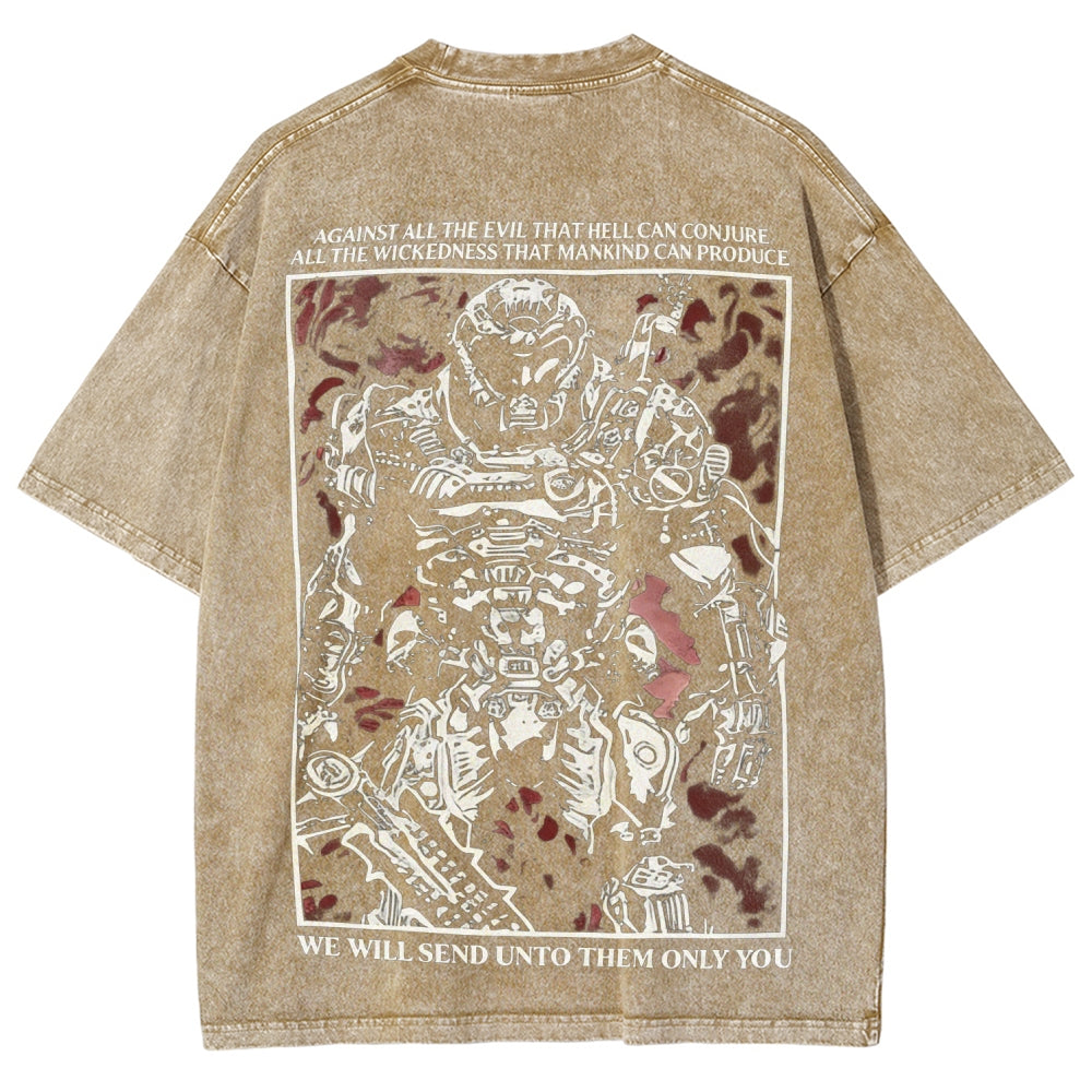 DOOM Unisex Fit Washed T-Shirt 2602003510