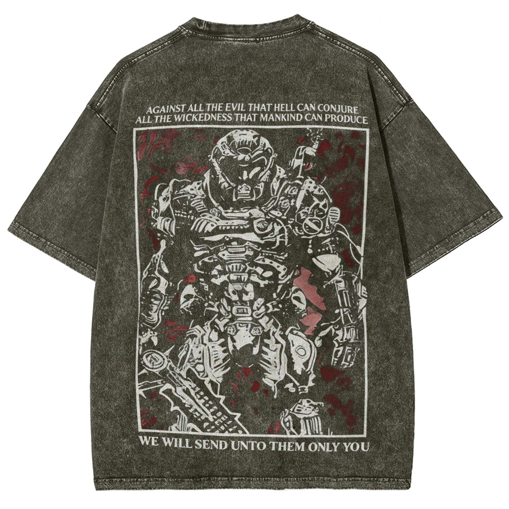 DOOM Unisex Fit Washed T-Shirt 2602003510