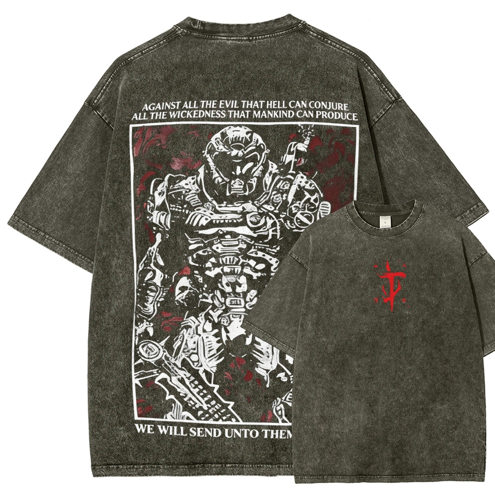 DOOM Unisex Fit Washed T-Shirt 2602003510