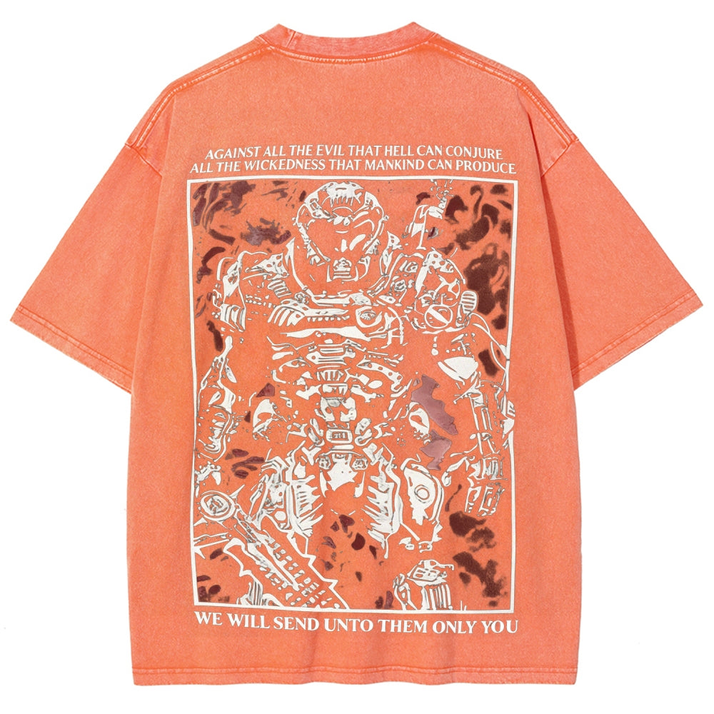 DOOM Unisex Fit Washed T-Shirt 2602003510