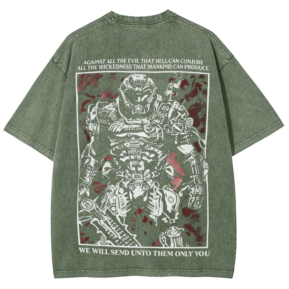DOOM Unisex Fit Washed T-Shirt 2602003510