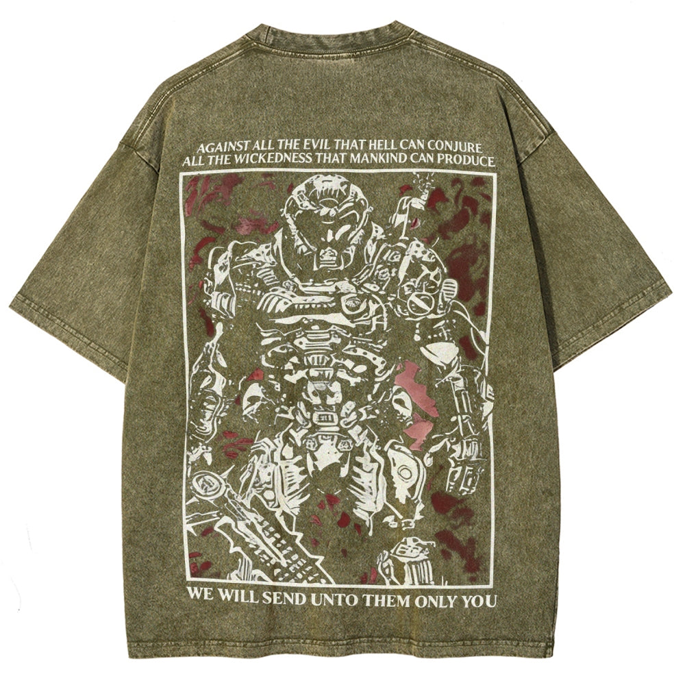 DOOM Unisex Fit Washed T-Shirt 2602003510