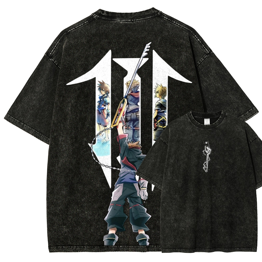 Kingdom Hearts Unisex Fit Washed T-Shirt 2602009323