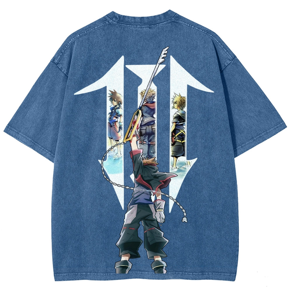 Kingdom Hearts Unisex Fit Washed T-Shirt 2602009323