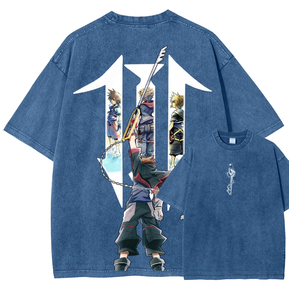 Kingdom Hearts Unisex Fit Washed T-Shirt 2602009323