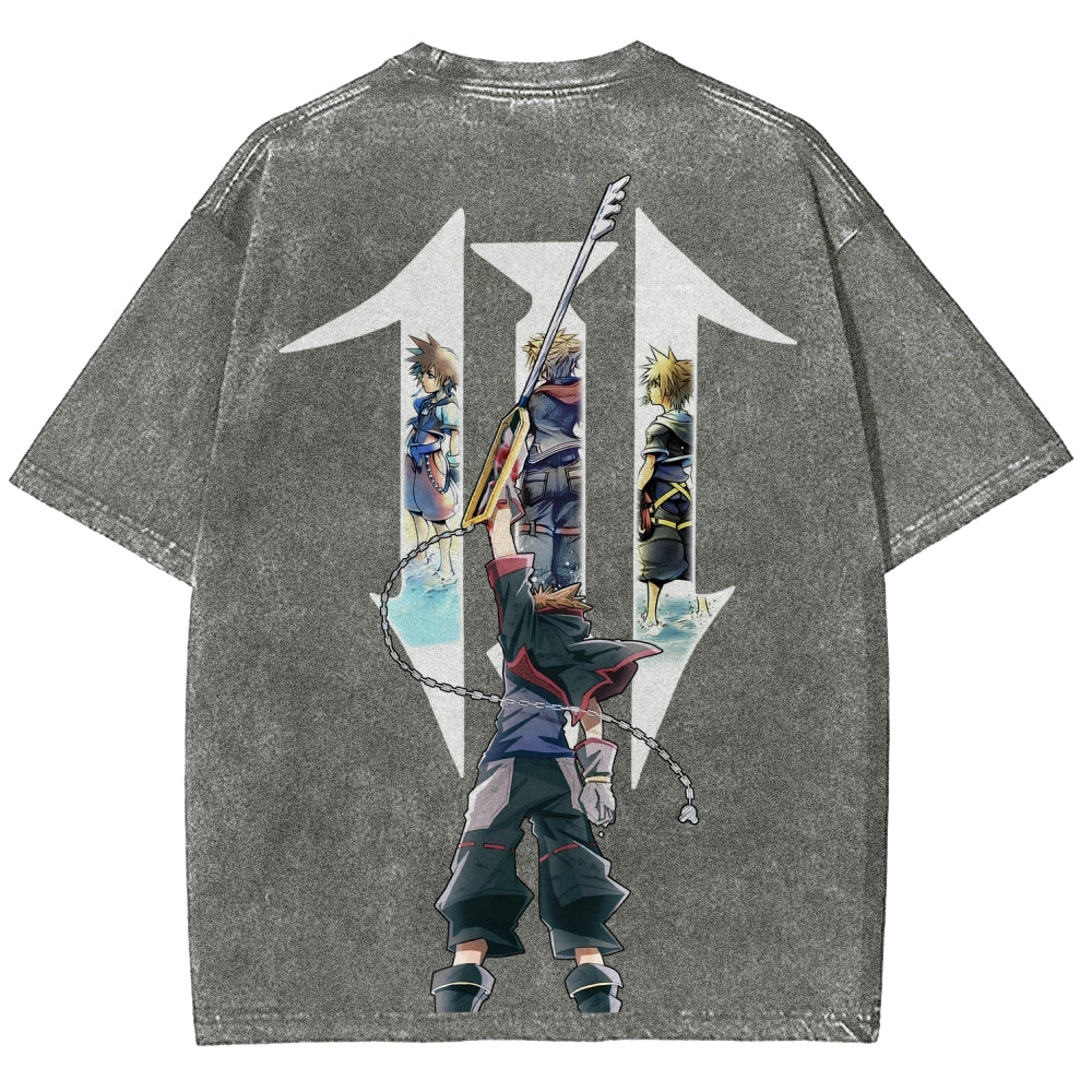 Kingdom Hearts Unisex Fit Washed T-Shirt 2602009323