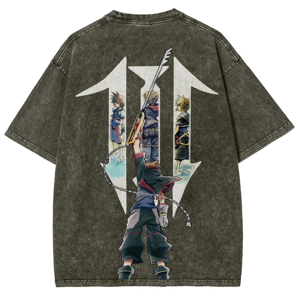 Kingdom Hearts Unisex Fit Washed T-Shirt 2602009323