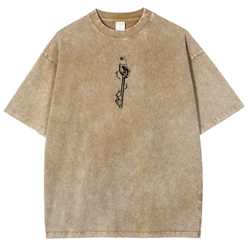 Kingdom Hearts Unisex Fit Washed T-Shirt 2602009323
