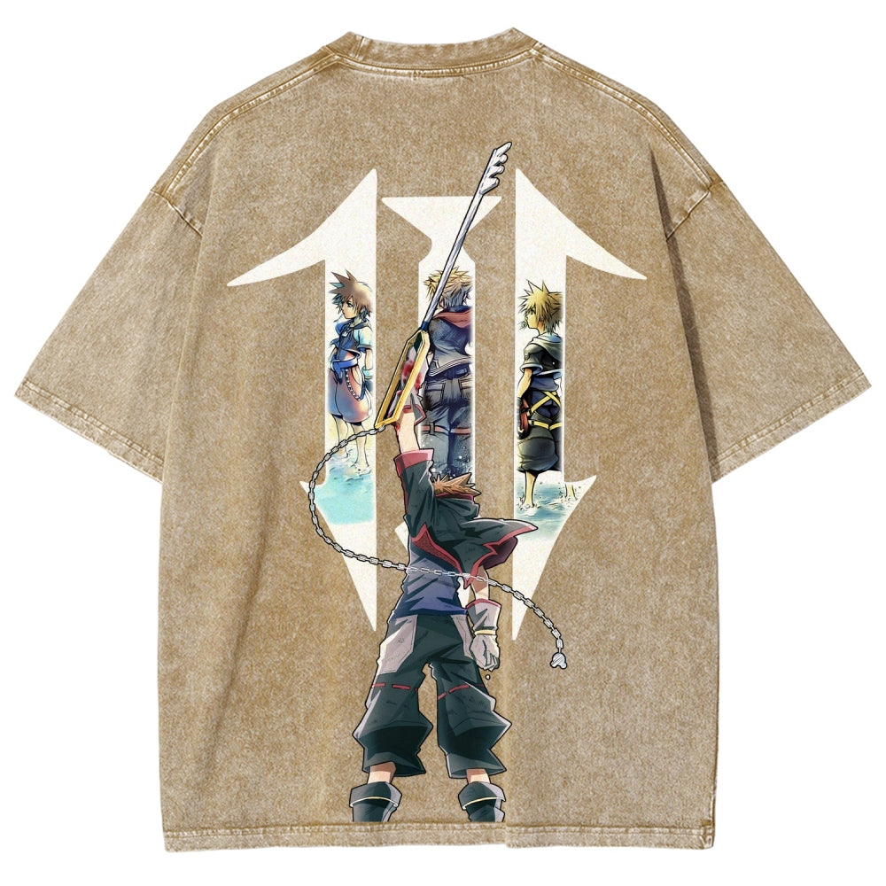 Kingdom Hearts Unisex Fit Washed T-Shirt 2602009323