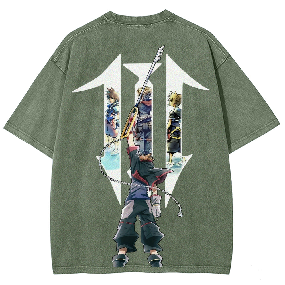 Kingdom Hearts Unisex Fit Washed T-Shirt 2602009323