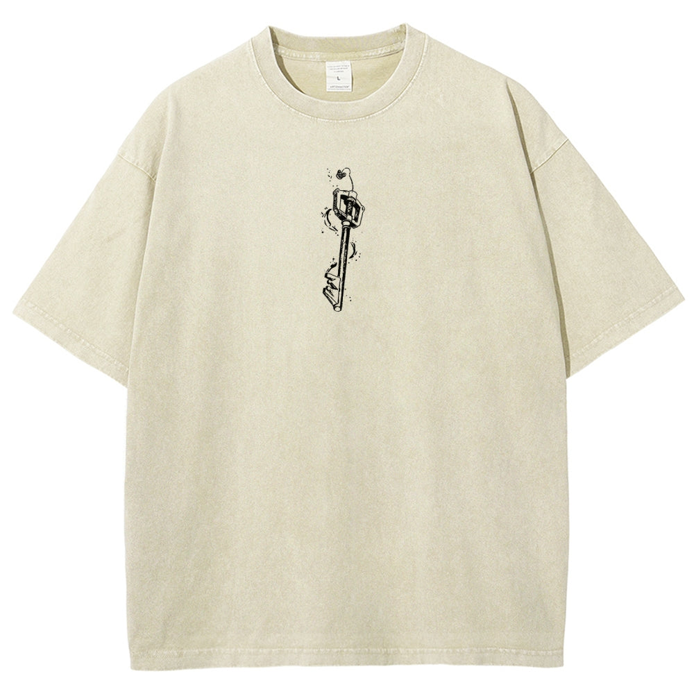 Kingdom Hearts Unisex Fit Washed T-Shirt 2602009323