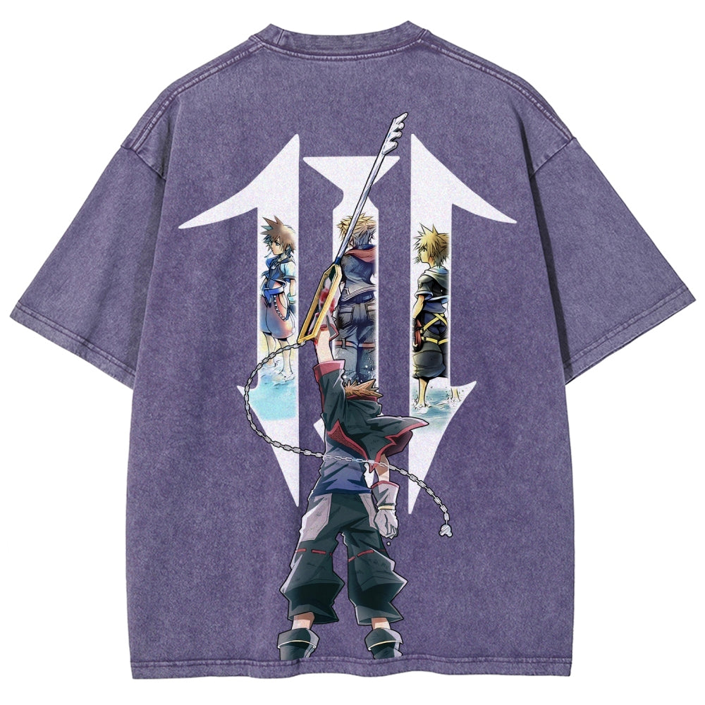 Kingdom Hearts Unisex Fit Washed T-Shirt 2602009323