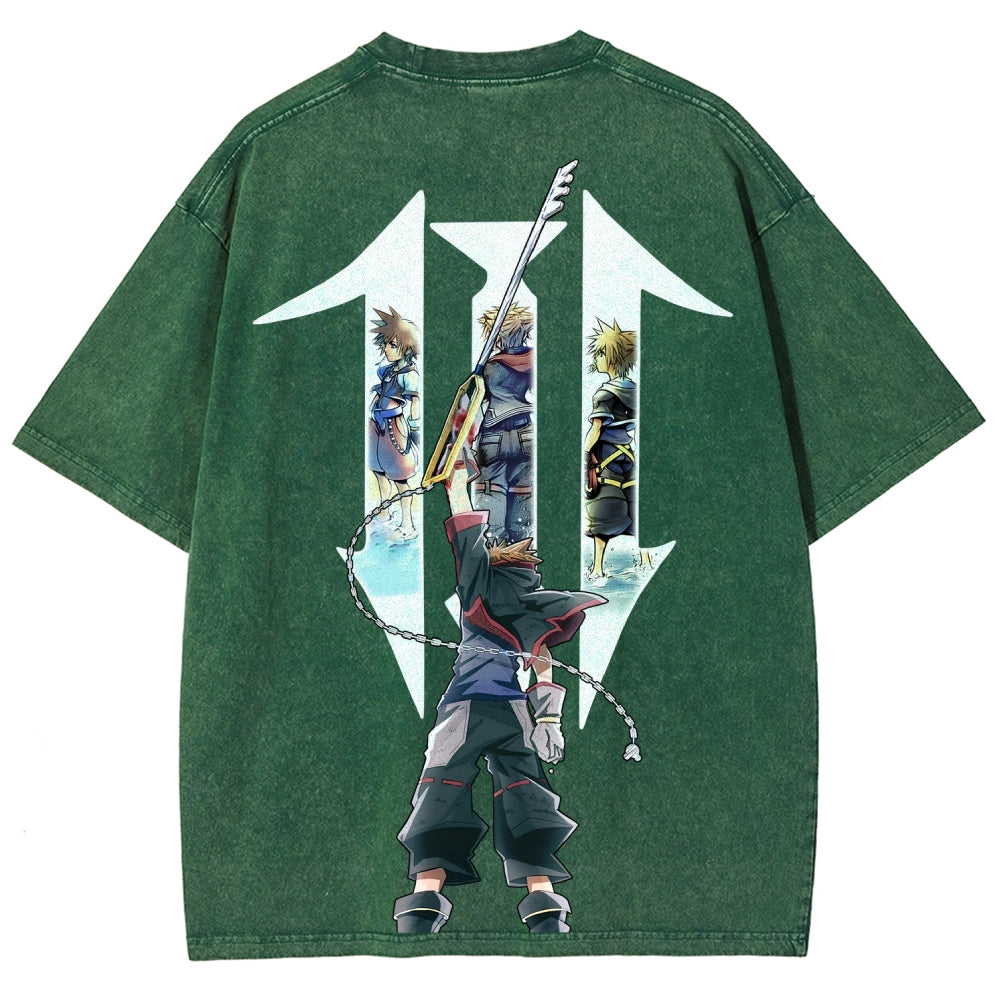 Kingdom Hearts Unisex Fit Washed T-Shirt 2602009323