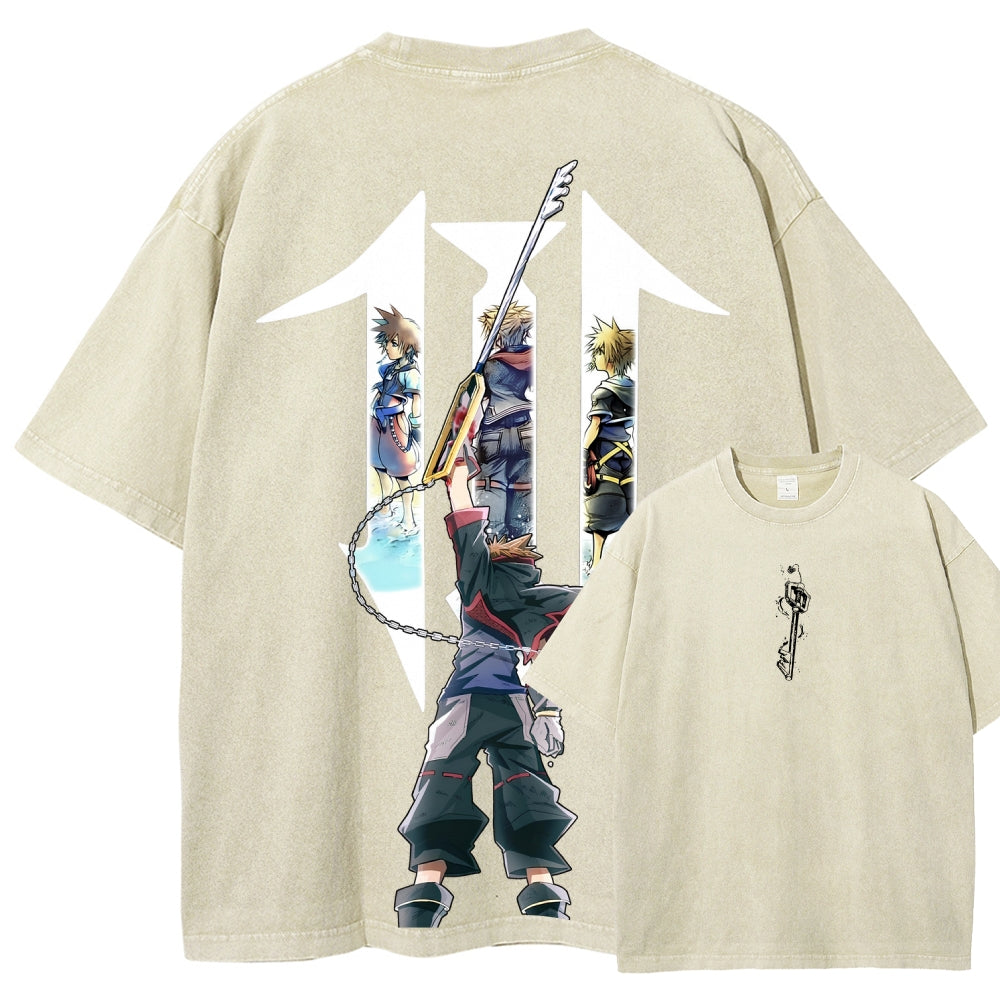 Kingdom Hearts Unisex Fit Washed T-Shirt 2602009323