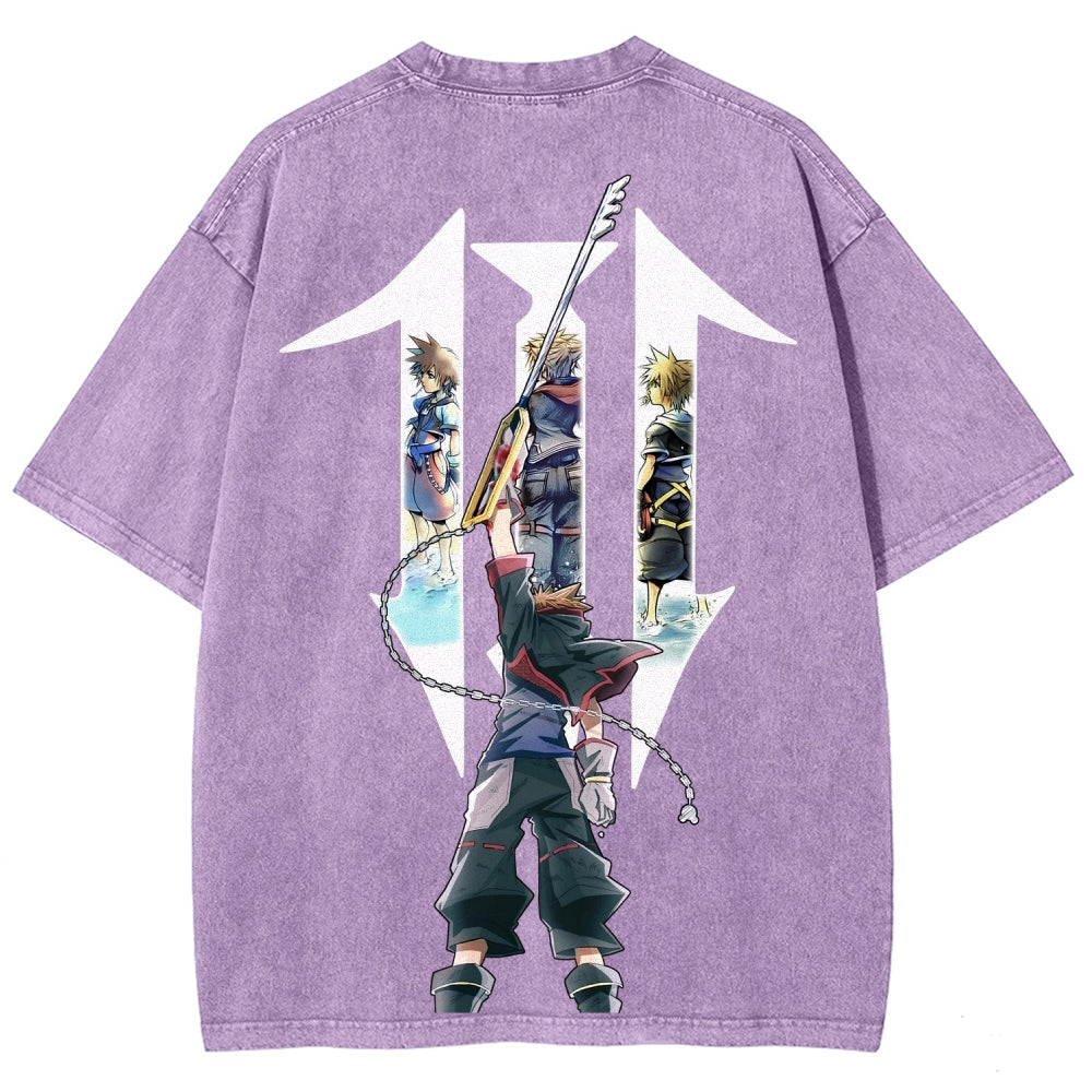 Kingdom Hearts Unisex Fit Washed T-Shirt 2602009323