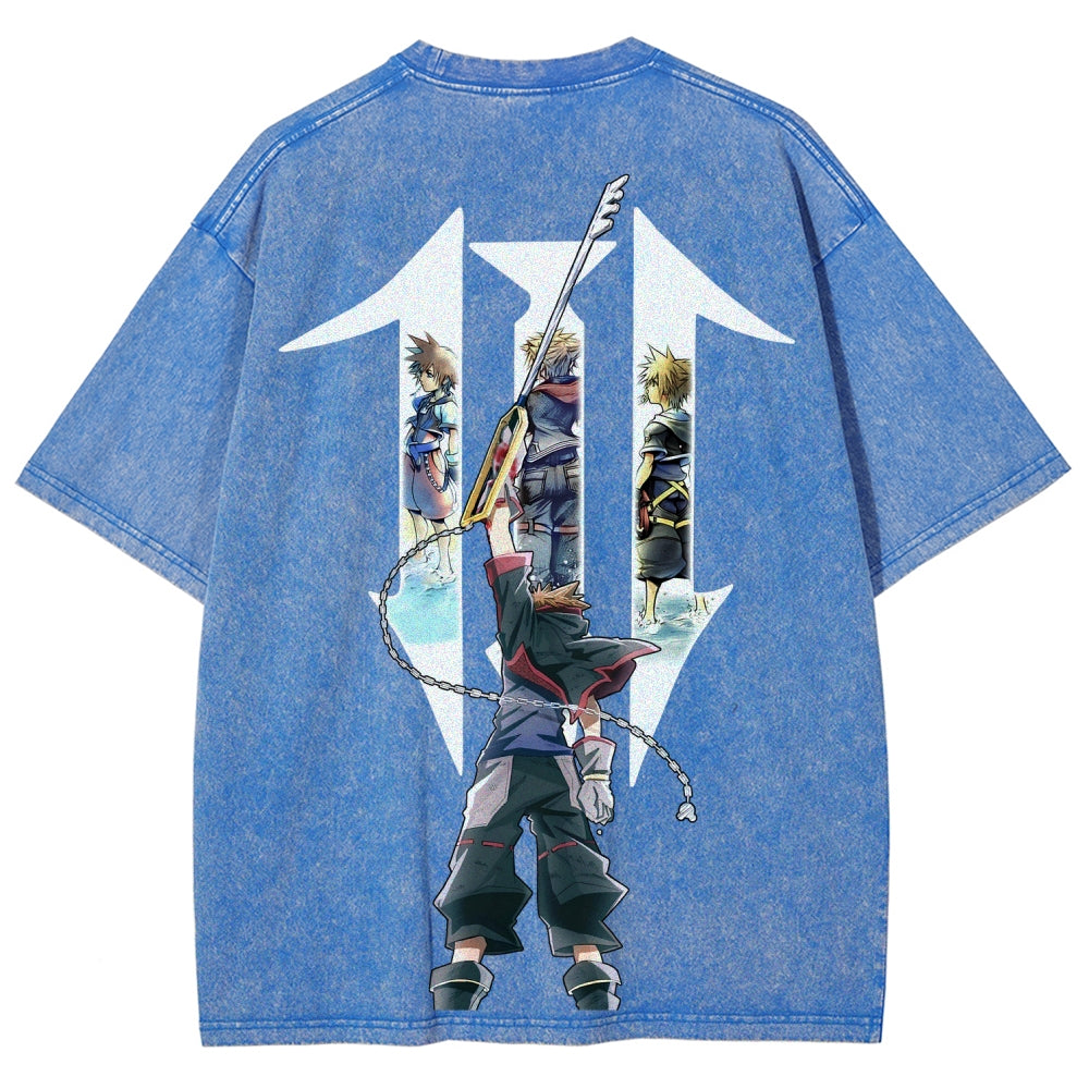 Kingdom Hearts Unisex Fit Washed T-Shirt 2602009323