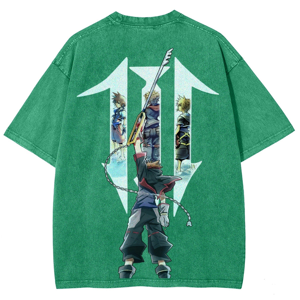 Kingdom Hearts Unisex Fit Washed T-Shirt 2602009323