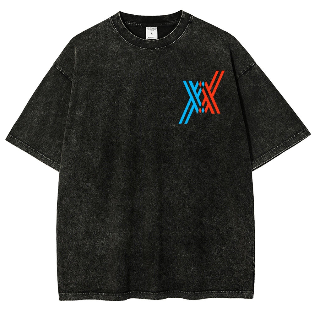 Darling in the Franxx Unisex Fit Washed T-Shirt 2602013386
