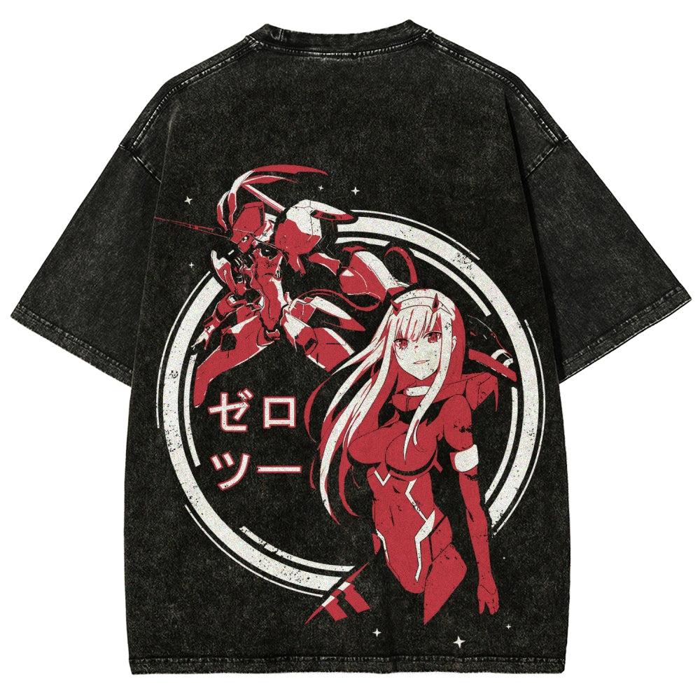 Darling in the Franxx Unisex Fit Washed T-Shirt 2602013386