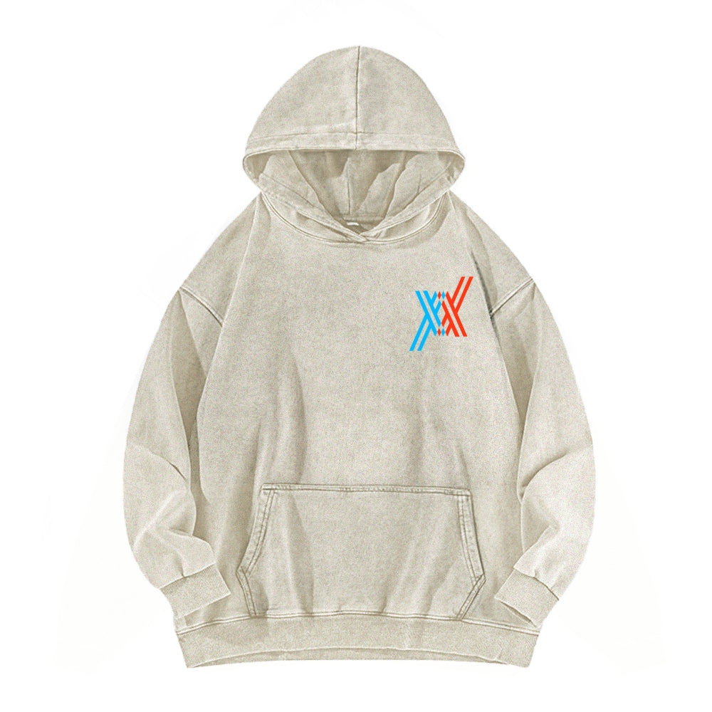 Darling in the Franxx Unisex Washed Hoodie 2602013437