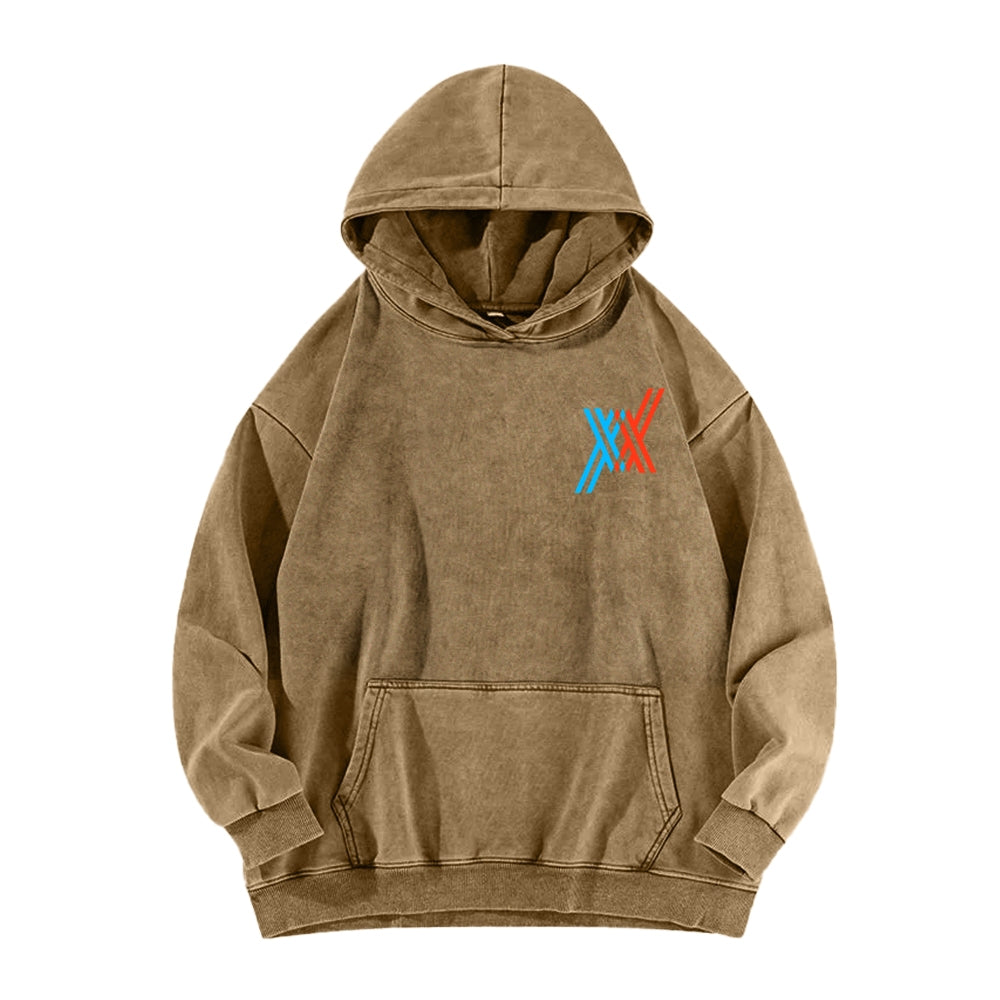 Darling in the Franxx Unisex Washed Hoodie 2602013437