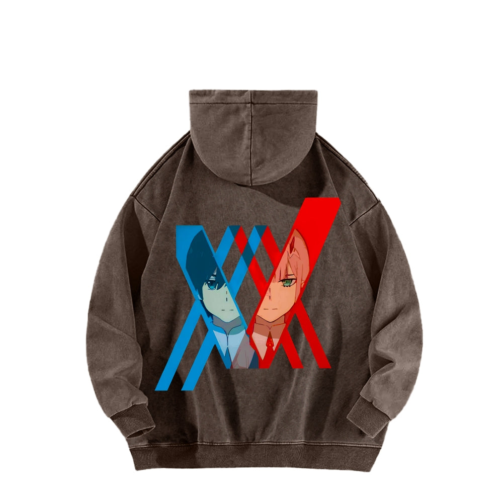 Darling in the Franxx Unisex Washed Hoodie 2602013437