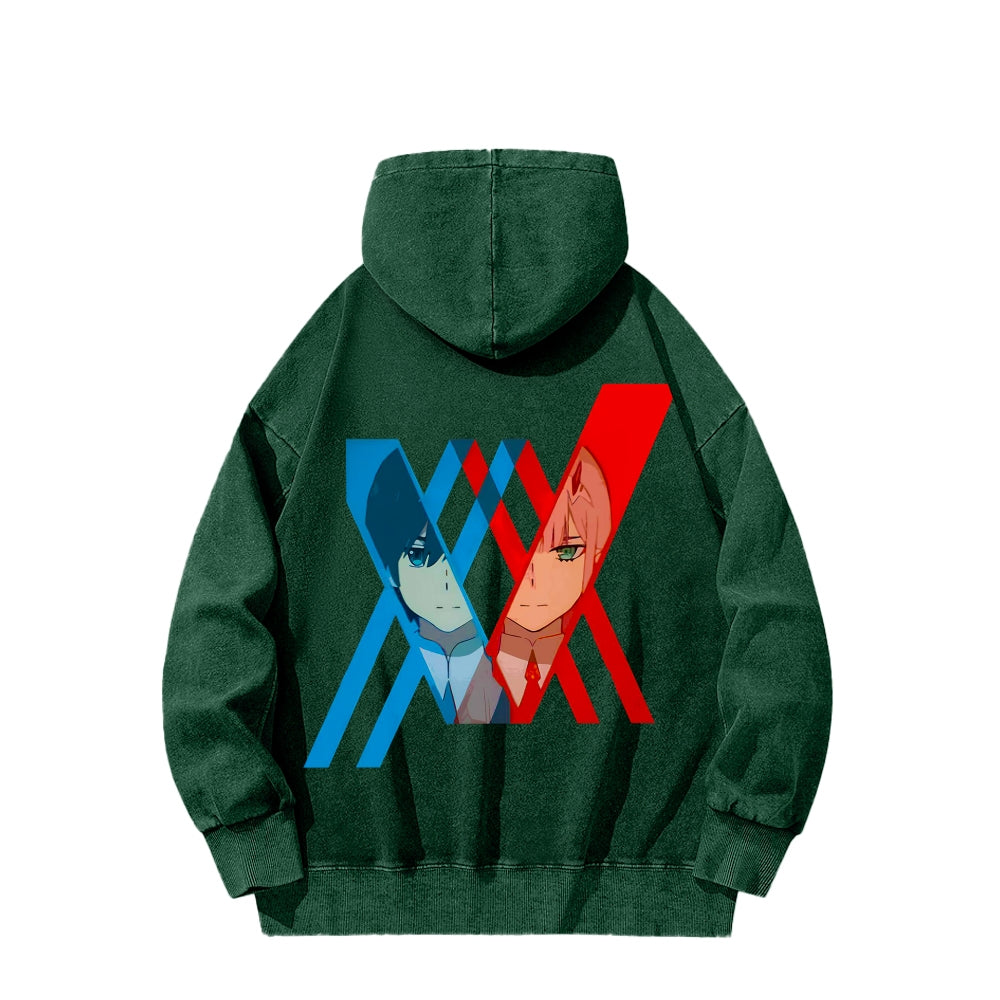 Darling in the Franxx Unisex Washed Hoodie 2602013437