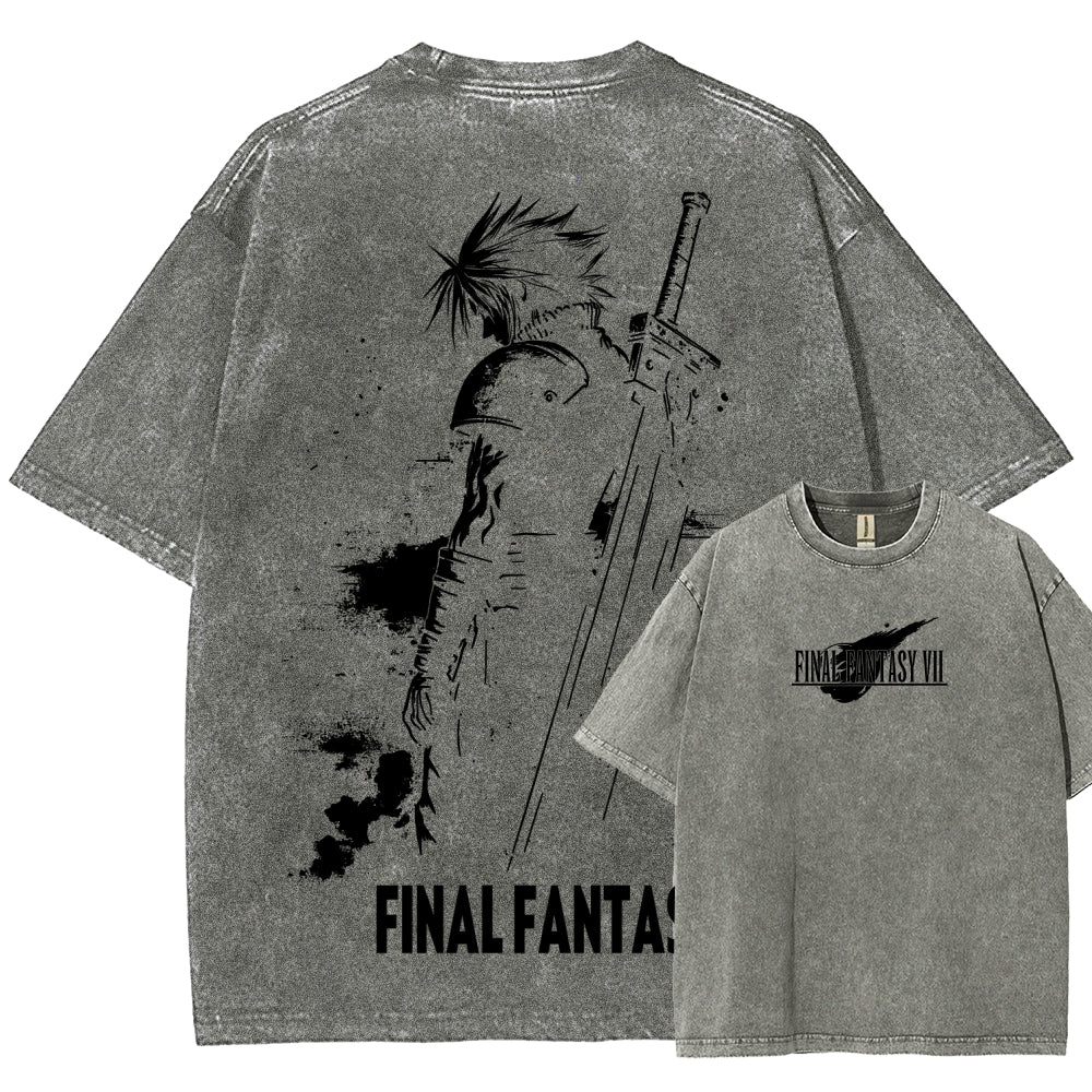 Final Fantasy Unisex Fit Washed T-Shirt 2602013456
