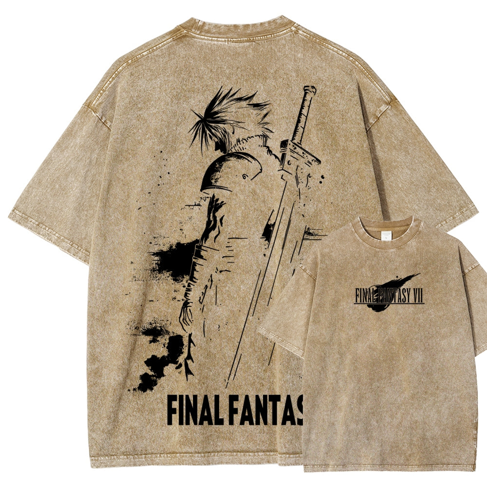 Final Fantasy Unisex Fit Washed T-Shirt 2602013456