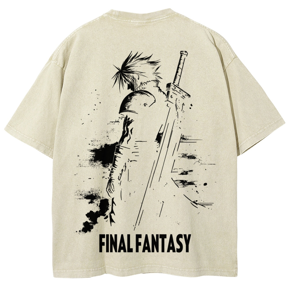Final Fantasy Unisex Fit Washed T-Shirt 2602013456