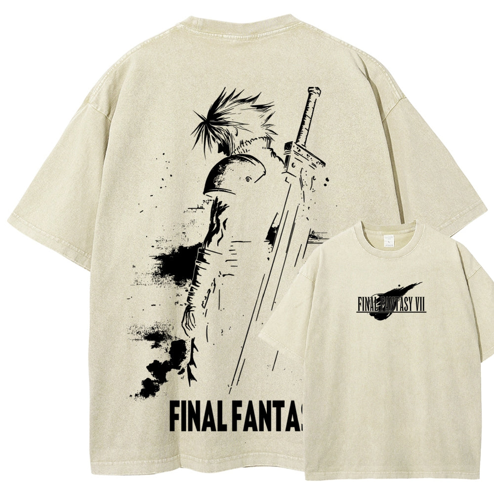 Final Fantasy Unisex Fit Washed T-Shirt 2602013456