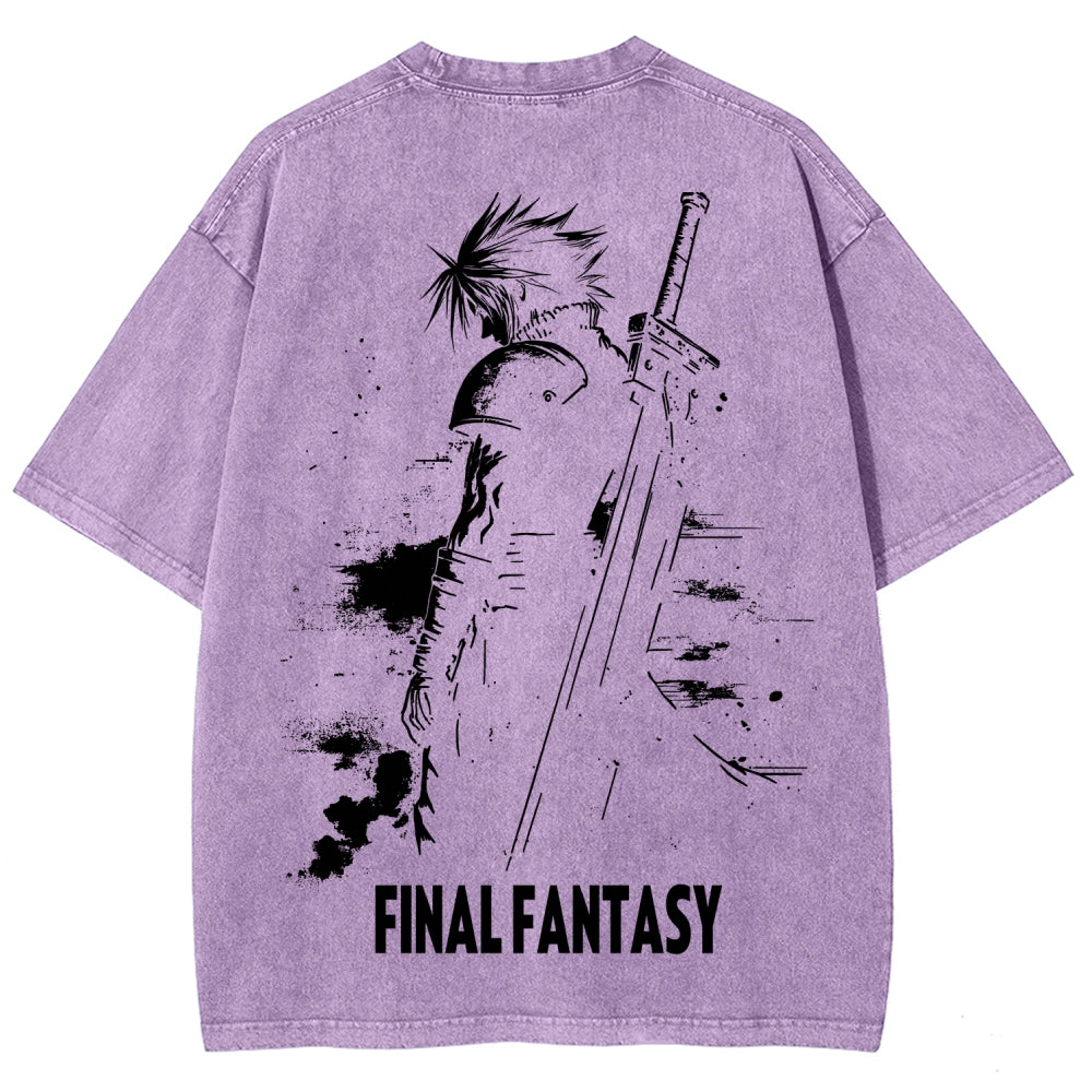 Final Fantasy Unisex Fit Washed T-Shirt 2602013456