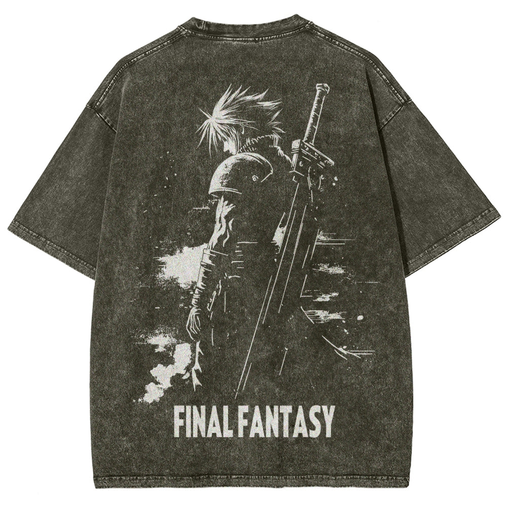 Final Fantasy Unisex Fit Washed T-Shirt 2602013456