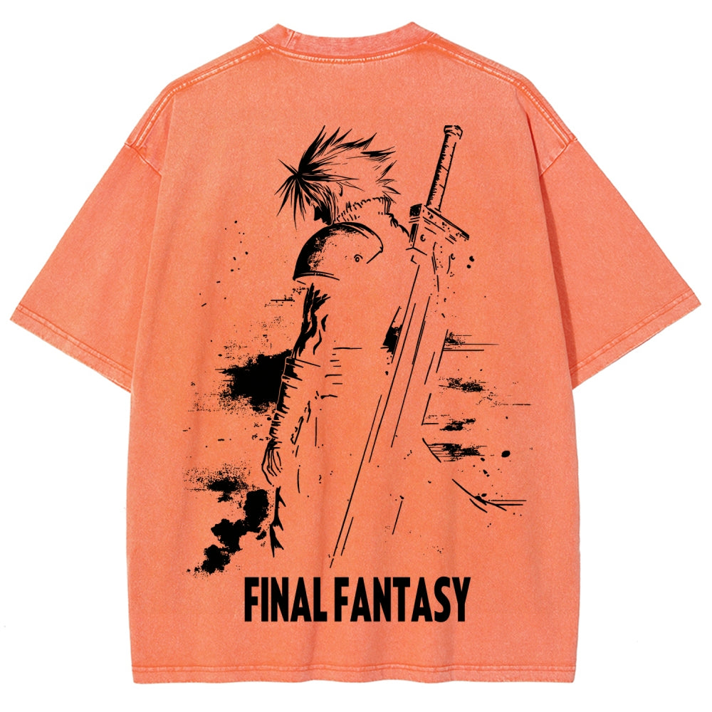 Final Fantasy Unisex Fit Washed T-Shirt 2602013456