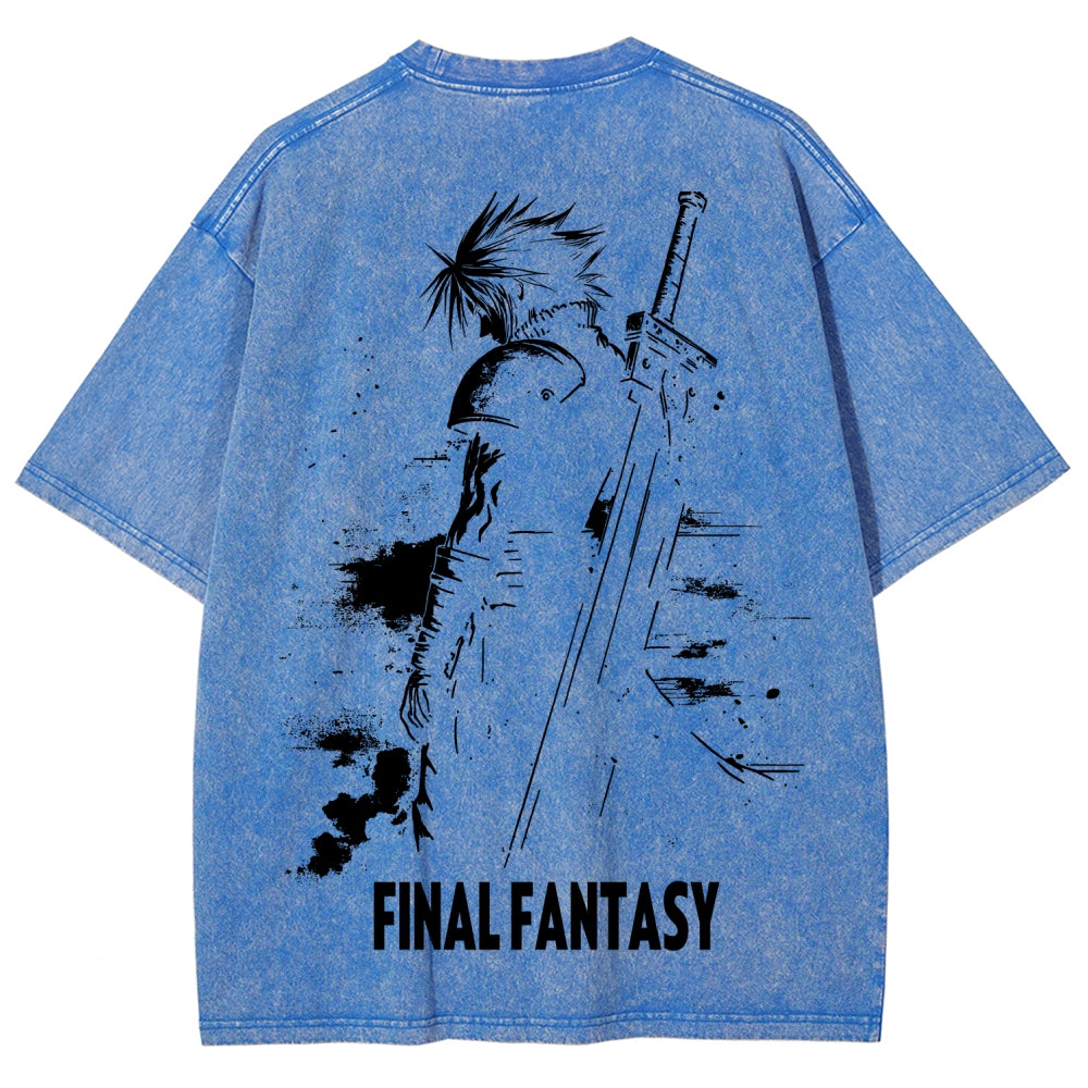 Final Fantasy Unisex Fit Washed T-Shirt 2602013456
