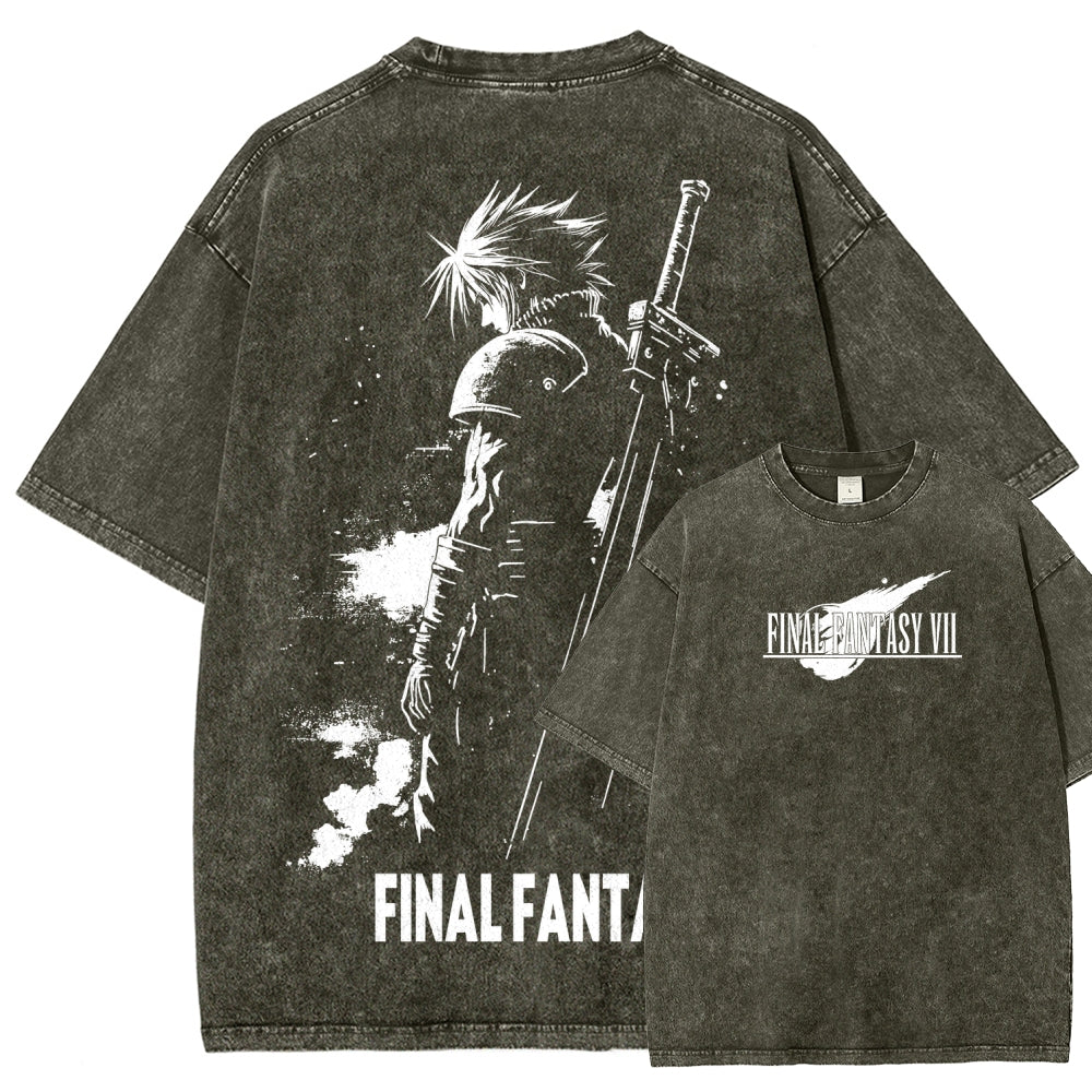Final Fantasy Unisex Fit Washed T-Shirt 2602013456