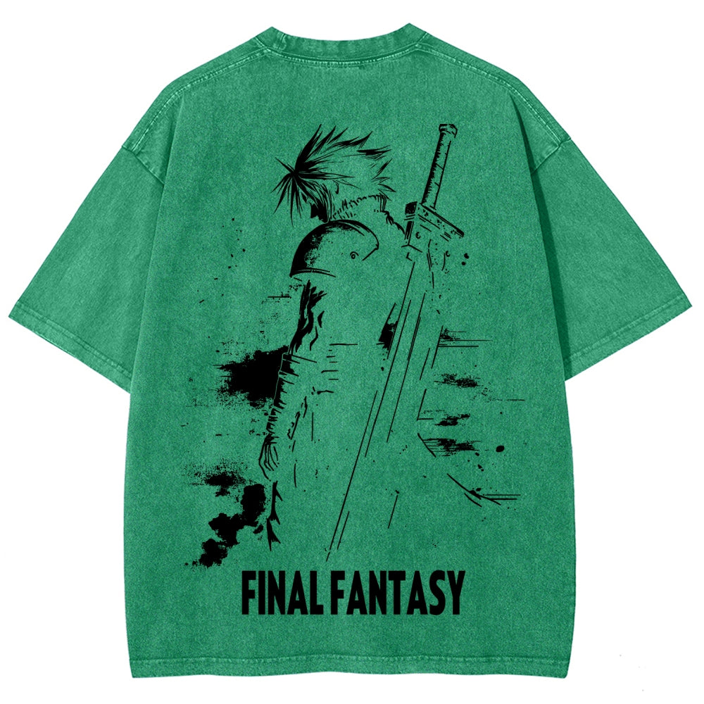 Final Fantasy Unisex Fit Washed T-Shirt 2602013456
