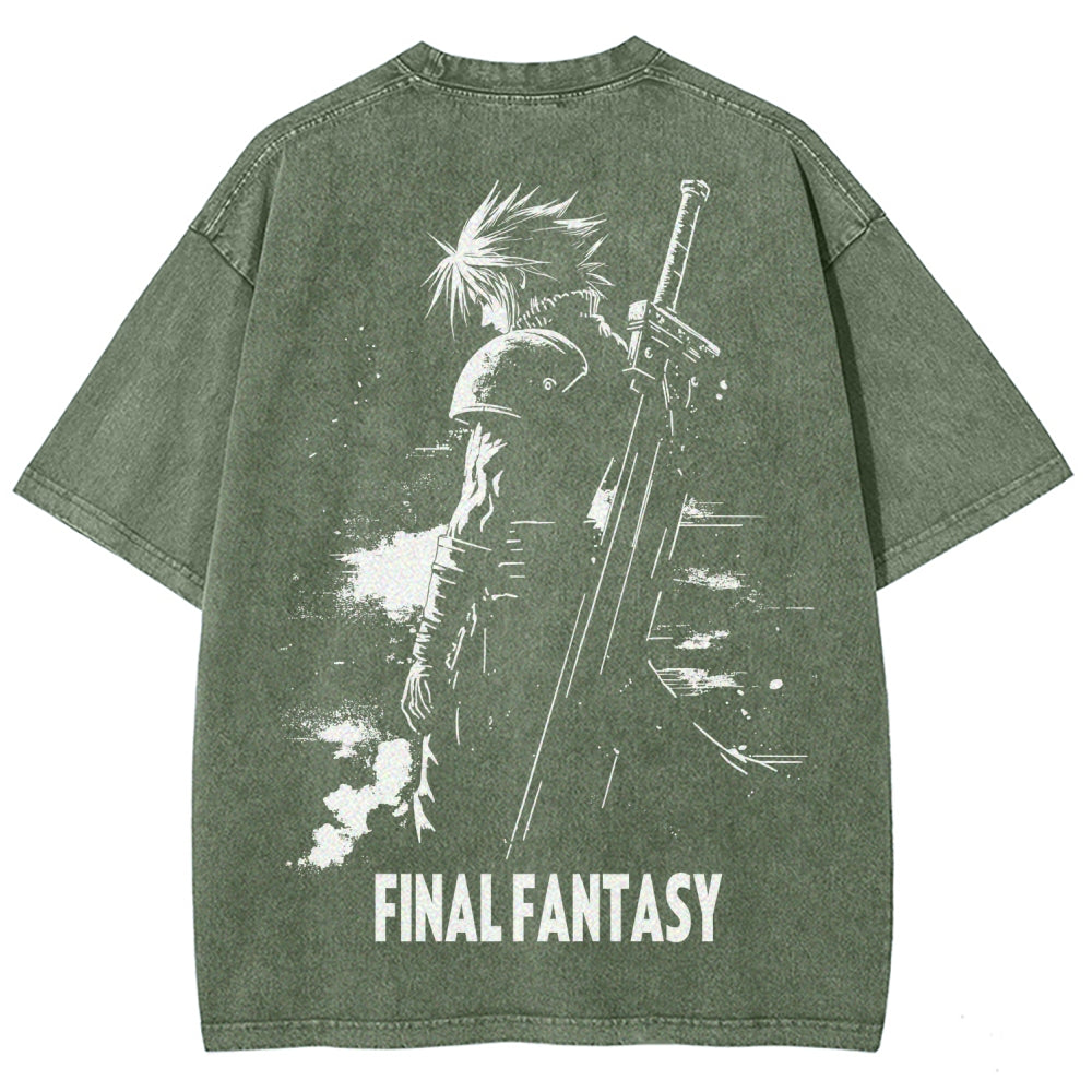 Final Fantasy Unisex Fit Washed T-Shirt 2602013456