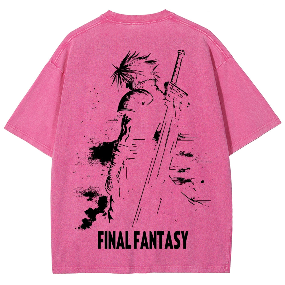 Final Fantasy Unisex Fit Washed T-Shirt 2602013456