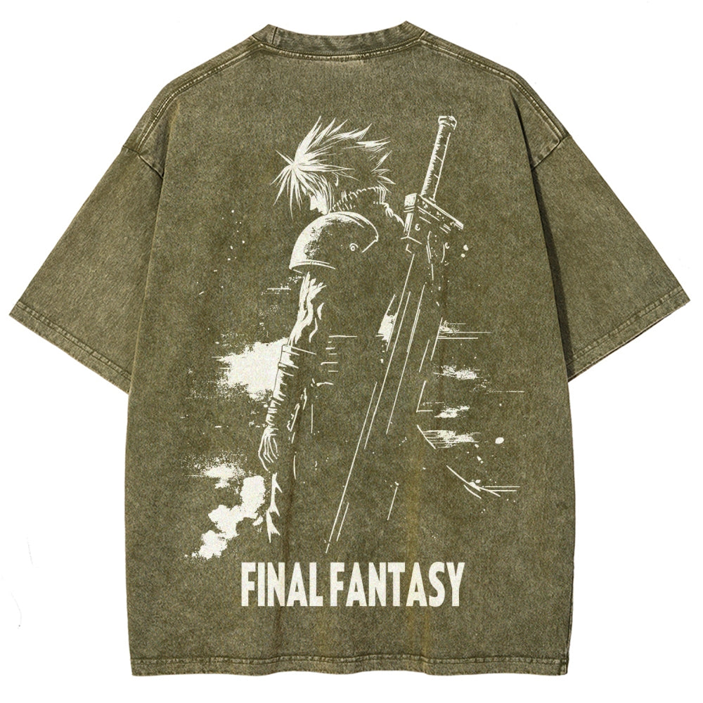 Final Fantasy Unisex Fit Washed T-Shirt 2602013456