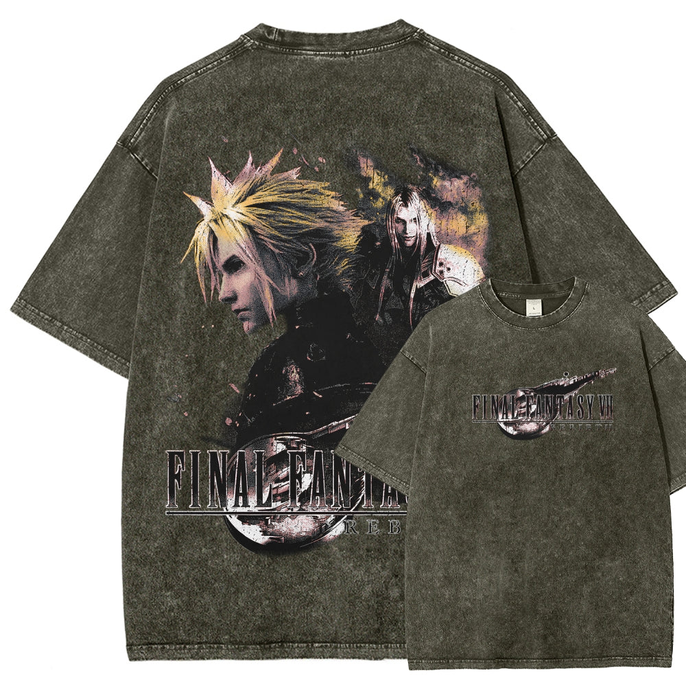Final Fantasy Unisex Fit Washed T-Shirt 2602013484