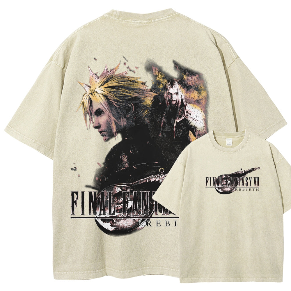 Final Fantasy Unisex Fit Washed T-Shirt 2602013484