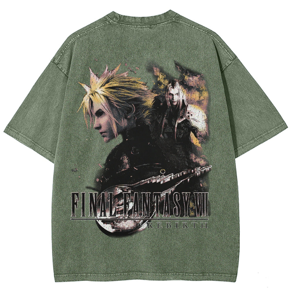 Final Fantasy Unisex Fit Washed T-Shirt 2602013484