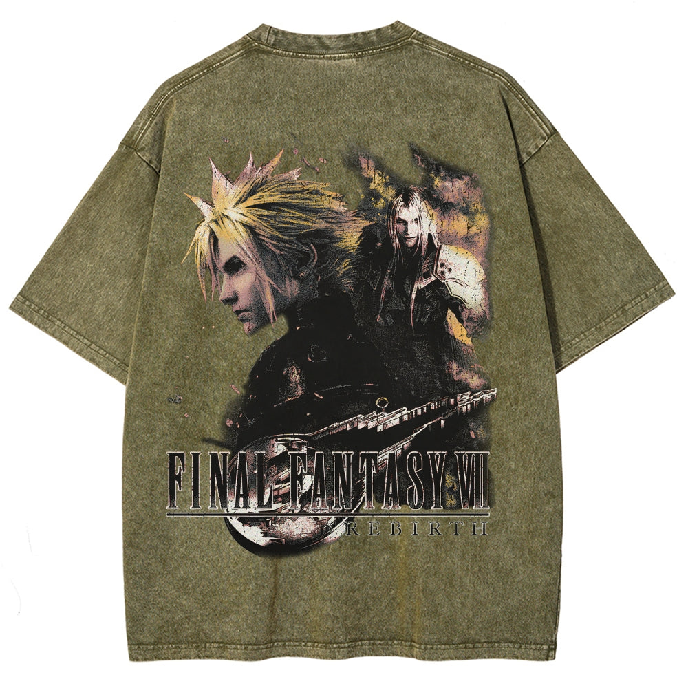 Final Fantasy Unisex Fit Washed T-Shirt 2602013484
