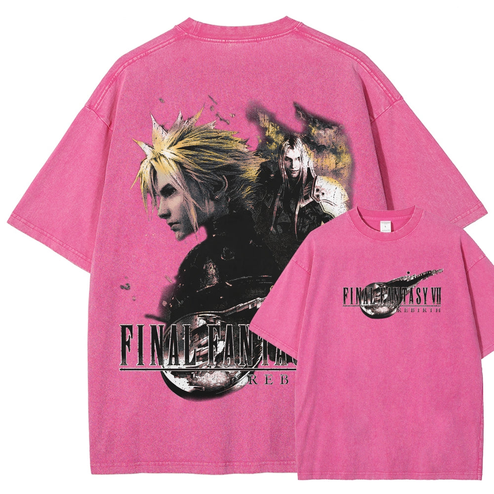 Final Fantasy Unisex Fit Washed T-Shirt 2602013484