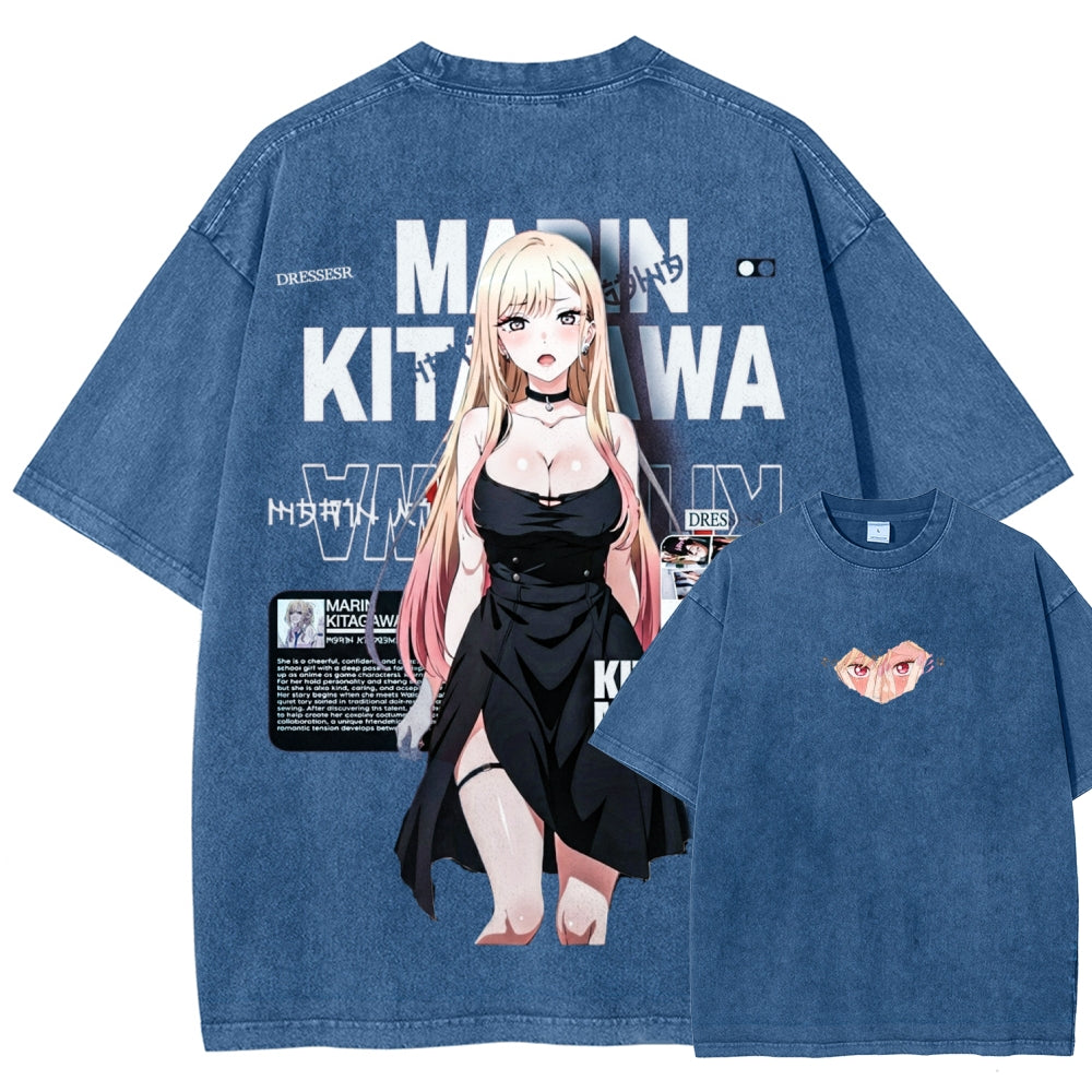 My Dress-Up Darling Marin Kitagawa Unisex Fit Washed T-Shirt 2602014207