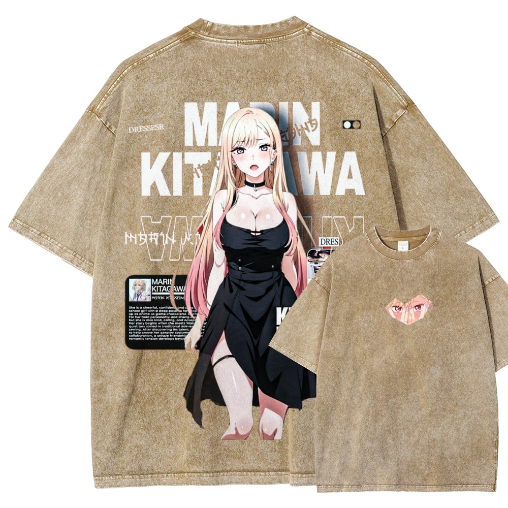 My Dress-Up Darling Marin Kitagawa Unisex Fit Washed T-Shirt 2602014207